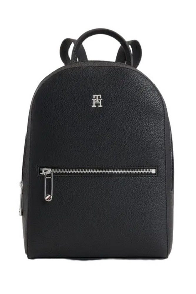 TOMMY HILFIGER TH EMBLEM BACKPACK ΤΣΑΝΤΑ ΓΥΝΑΙΚΕΙΑ BLACK