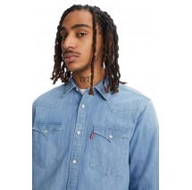 LEVIS BARSTOW WESTERN STANDARD ΠΟΥΚΑΜΙΣΟ ΑΝΔΡΙΚΟ BLUΕ DENIM
