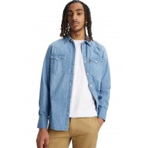 LEVIS BARSTOW WESTERN STANDARD ΠΟΥΚΑΜΙΣΟ ΑΝΔΡΙΚΟ BLUΕ DENIM