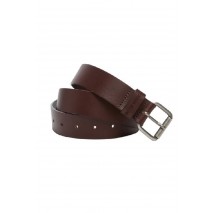 GJ HAMMERED LEATHER BELT ΖΩΝΗ ΑΝΔΡΙΚΗ UNISEX BROWN