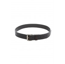 GJ HAMMERED LEATHER BELT ΖΩΝΗ ΑΝΔΡΙΚΗ UNISEX BLACK