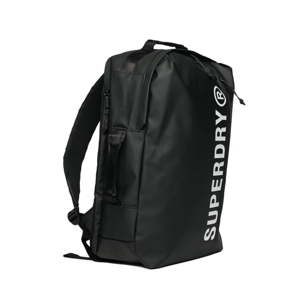 SUPERDRY TARP BACKPACK UNISEX ΤΣΑΝΤΑ ΓΥΝΑΙΚΕΙΑ BLACK