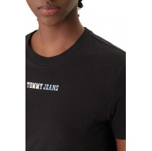 TOMMY JEANS REG ESSENTIAL LOGO 2 TEE EXT T-SHIRT ΜΠΛΟΥΖΑ ΓΥΝΑΙΚΕΙΑ BLACK