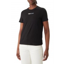 TOMMY JEANS REG ESSENTIAL LOGO 2 TEE EXT T-SHIRT ΜΠΛΟΥΖΑ ΓΥΝΑΙΚΕΙΑ BLACK