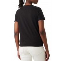 TOMMY JEANS REG ESSENTIAL LOGO 2 TEE EXT T-SHIRT ΜΠΛΟΥΖΑ ΓΥΝΑΙΚΕΙΑ BLACK