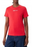 TOMMY JEANS REG ESSENTIAL LOGO 2 TEE EXT T-SHIRT ΜΠΛΟΥΖΑ ΓΥΝΑΙΚΕΙΑ RED ALERT
