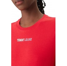 TOMMY JEANS REG ESSENTIAL LOGO 2 TEE EXT T-SHIRT ΜΠΛΟΥΖΑ ΓΥΝΑΙΚΕΙΑ RED ALERT