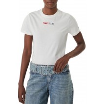 TOMMY JEANS REG ESSENTIAL LOGO 2 TEE EXT T-SHIRT ΜΠΛΟΥΖΑ ΓΥΝΑΙΚΕΙΑ ECRU