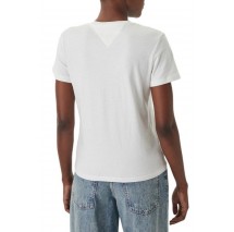 TOMMY JEANS REG ESSENTIAL LOGO 2 TEE EXT T-SHIRT ΜΠΛΟΥΖΑ ΓΥΝΑΙΚΕΙΑ ECRU