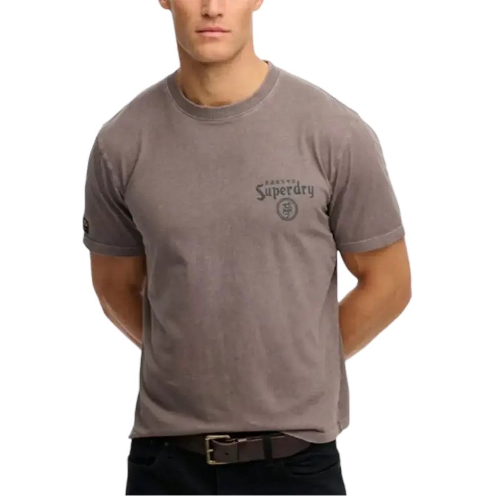 SUPERDRY D2 OVIN TOKYO NARRATIVE LOOSE T-SHIRT ΜΠΛΟΥΖΑ ΑΝΔΡΙΚΗ DARK GREY