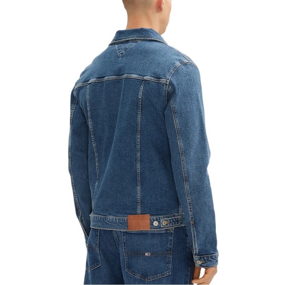 TOMMY JEANS RYAN RGLR TRCKR JCKT EXT BI8130 ΜΠΟΥΦΑΝ ΑΝΔΡΙΚΟ BLUΕ DENIM