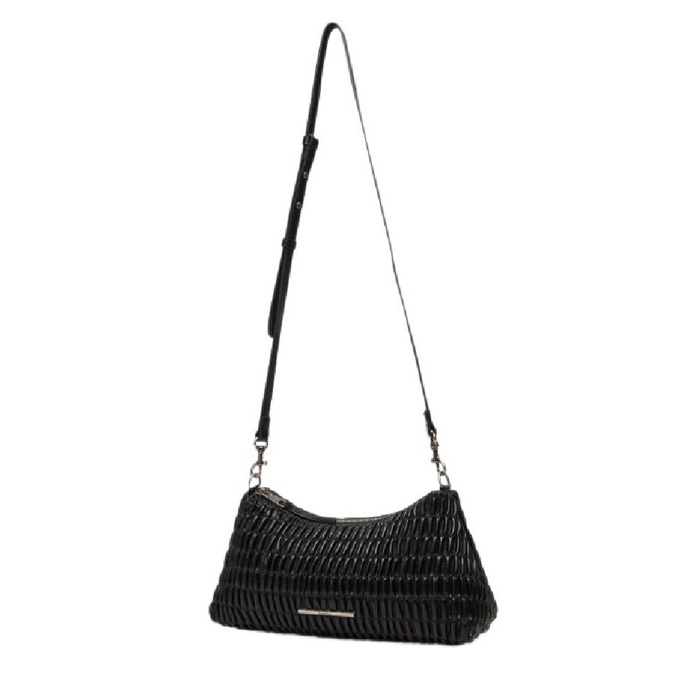 CALVIN KLEIN ROUCHED SHOULDER BAG ΤΣΑΝΤΑ ΓΥΝΑΙΚΕΙΑ BLACK