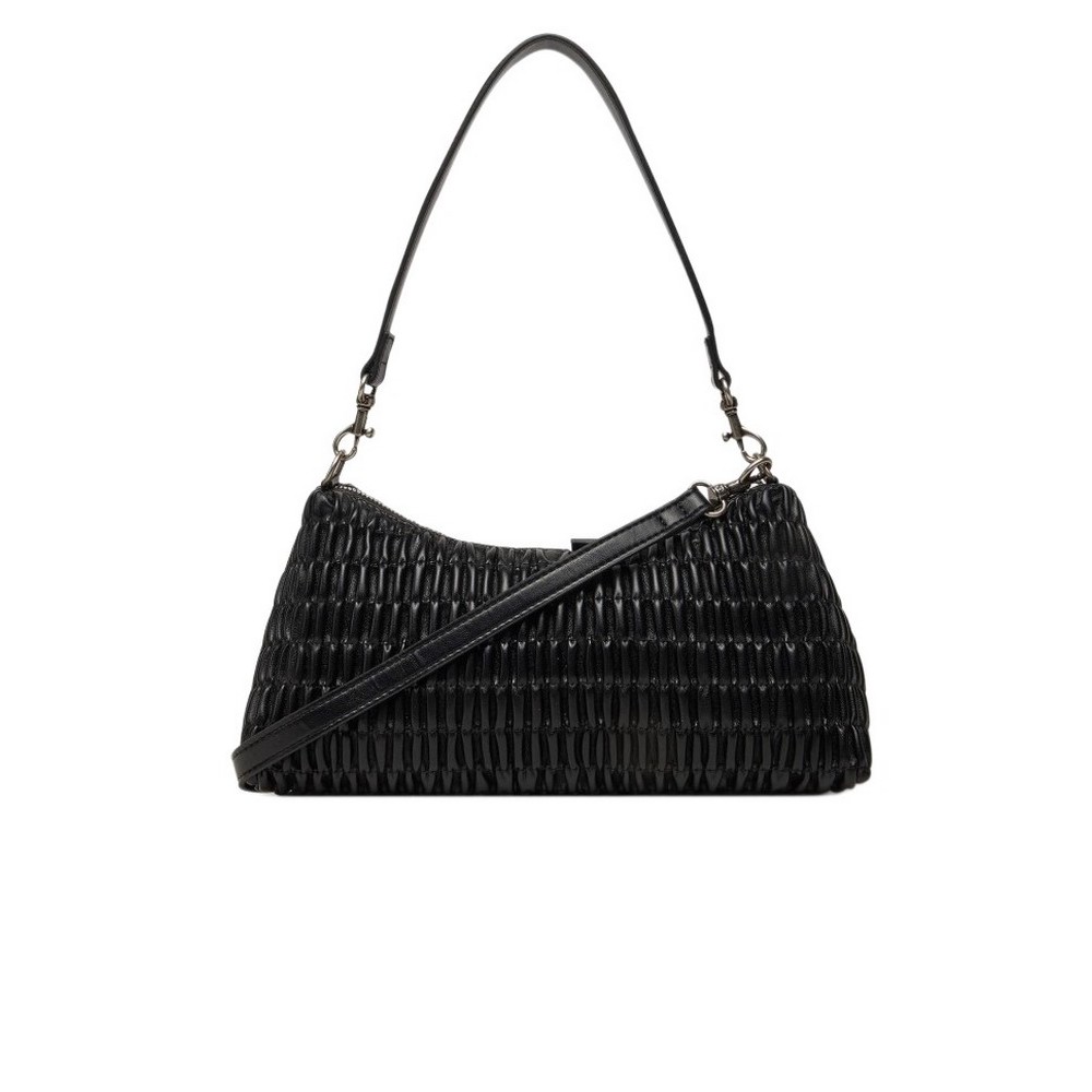 CALVIN KLEIN ROUCHED SHOULDER BAG ΤΣΑΝΤΑ ΓΥΝΑΙΚΕΙΑ BLACK