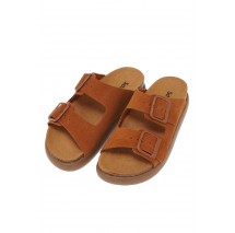 SCHOLL NOELLE CHUNKY SUEDE F311341170 ΠΑΝΤΟΦΛΑ ΓΥΝΑΙΚΕΙΑ BRANDY