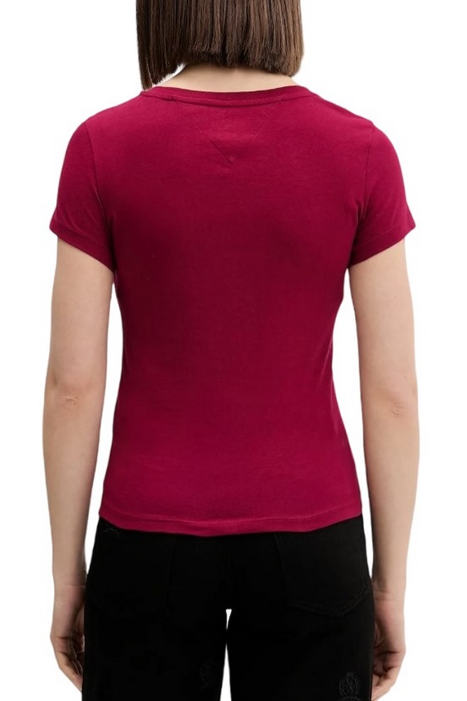 TOMMY JEANS V-NECK TEE T-SHIRT ΜΠΛΟΥΖΑ ΓΥΝΑΙΚΕΙΑ DARK RED