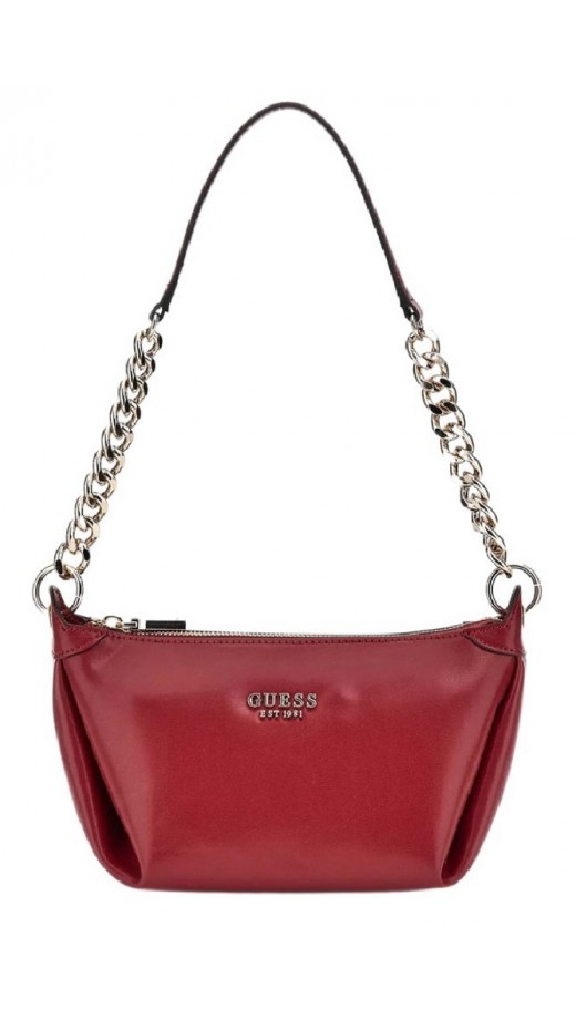GUESS ECO EVAINE TOP ZIP SHLDR BAG ΤΣΑΝΤΑ ΓΥΝΑΙΚΕΙΑ RED
