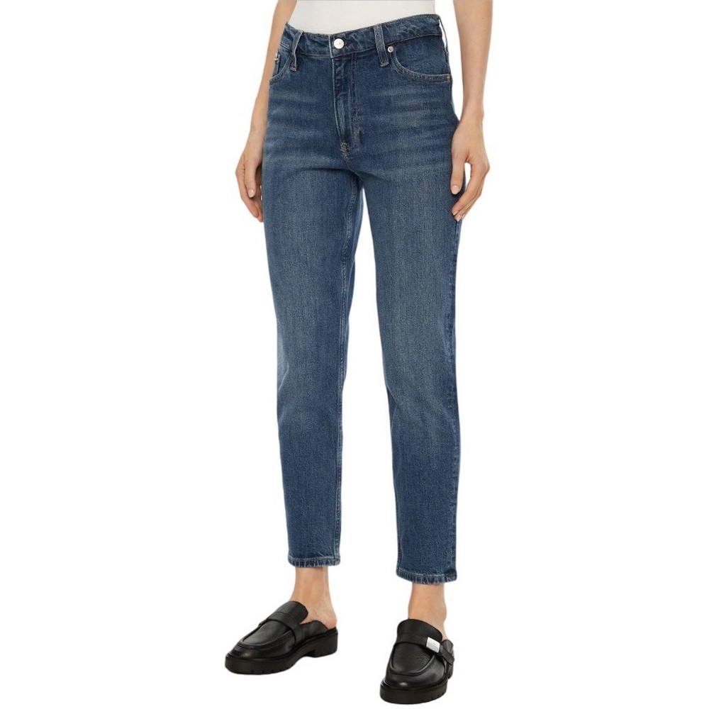 CALVIN KLEIN JEANS MOM JEAN ΠΑΝΤΕΛΟΝΙ ΓΥΝΑΙΚΕΙΟ DENIM DARK