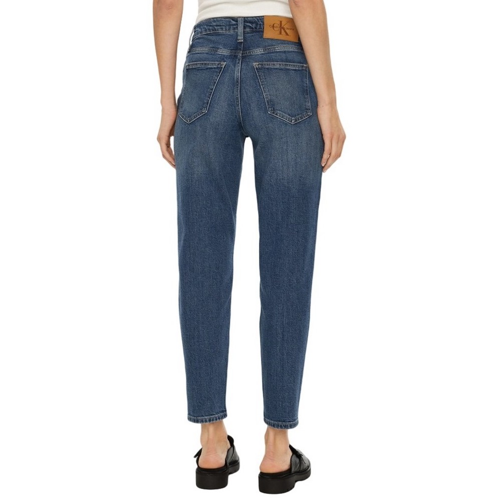 CALVIN KLEIN JEANS MOM JEAN ΠΑΝΤΕΛΟΝΙ ΓΥΝΑΙΚΕΙΟ DENIM DARK