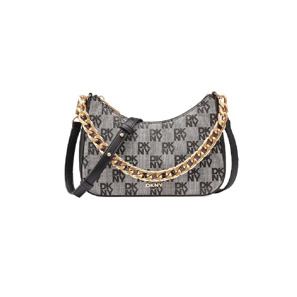 DKNY JENNA CROSS BODY HANDBAG R53E6I10 ΤΣΑΝΥΤΑ ΓΥΝΑΙΚΕΙΑ BLACK