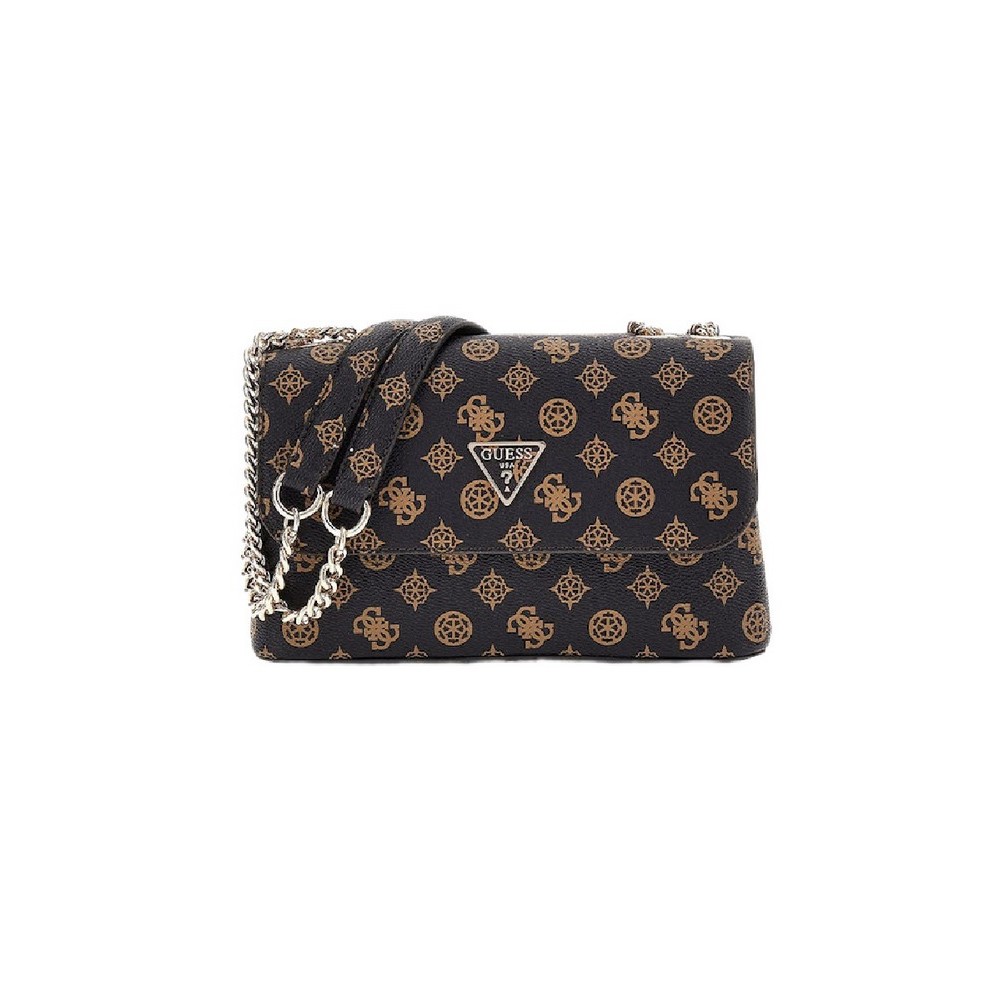 GUESS DARYNA II CNVRTBLE XBODY FLAP ΤΣΑΝΤΑ ΓΥΝΑΙΚΕΙΑ MOCHA