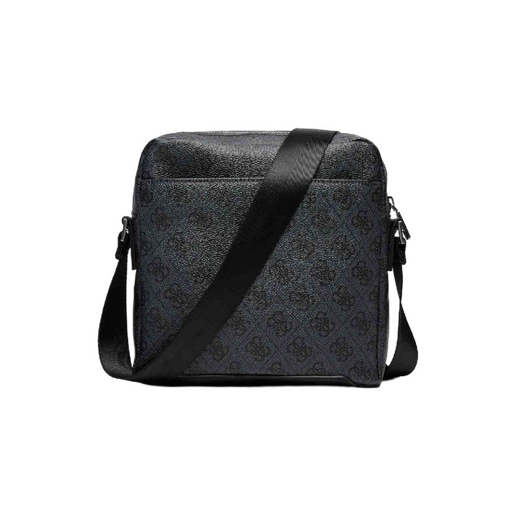 GUESS TORINO TOP ZIP CROSSBODY FLAT ΤΣΑΝΤΑ ΑΝΔΡΙΚΗ BLACK