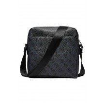 GUESS TORINO TOP ZIP CROSSBODY FLAT ΤΣΑΝΤΑ ΑΝΔΡΙΚΗ BLACK