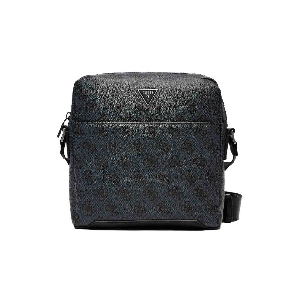 GUESS TORINO TOP ZIP CROSSBODY FLAT ΤΣΑΝΤΑ ΑΝΔΡΙΚΗ BLACK