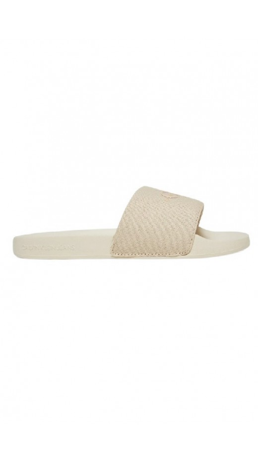 CALVIN KLEIN JEANS SLIDE MONOGRAM ΠΑΝΤΟΦΛΑ ΓΥΝΑΙΚΕΙΑ BEIGE