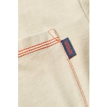 SUPERDRY CONTRAST STITCH POCKET T-SHIRT ΜΠΛΟΥΖΑ ΑΝΔΡΙΚΗ BEIGE