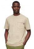 SUPERDRY CONTRAST STITCH POCKET T-SHIRT ΜΠΛΟΥΖΑ ΑΝΔΡΙΚΗ BEIGE