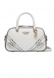 GUESS BRAMINA SMALL SATCHEL ΤΣΑΝΤΑ ΓΥΝΑΙΚΕΙΑ WHITE