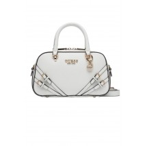GUESS BRAMINA SMALL SATCHEL ΤΣΑΝΤΑ ΓΥΝΑΙΚΕΙΑ WHITE