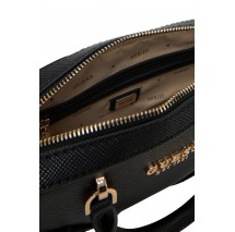 GUESS BRAMINA SMALL SATCHEL ΤΣΑΝΤΑ ΓΥΝΑΙΚΕΙΑ BLACK