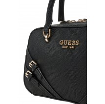 GUESS BRAMINA SMALL SATCHEL ΤΣΑΝΤΑ ΓΥΝΑΙΚΕΙΑ BLACK