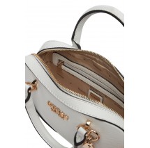GUESS BRAMINA SMALL SATCHEL ΤΣΑΝΤΑ ΓΥΝΑΙΚΕΙΑ WHITE