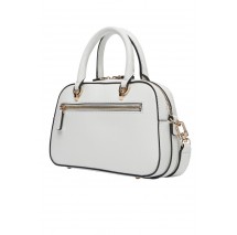 GUESS BRAMINA SMALL SATCHEL ΤΣΑΝΤΑ ΓΥΝΑΙΚΕΙΑ WHITE