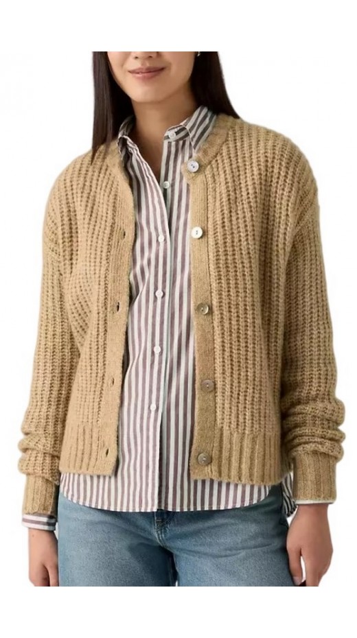LEVIS® LUNA CARDIGAN ΖΑΚΕΤΑ ΠΛΕΚΤΗ ΓΥΝΑΙΚΕΙΑ BEIGE