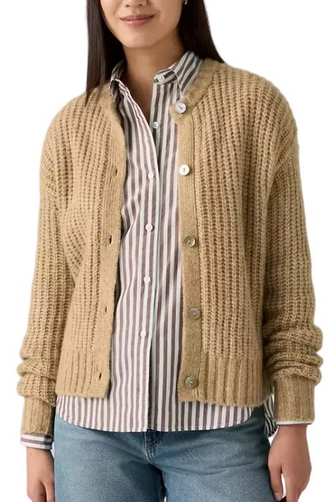 LEVIS® LUNA CARDIGAN ΖΑΚΕΤΑ ΠΛΕΚΤΗ ΓΥΝΑΙΚΕΙΑ BEIGE
