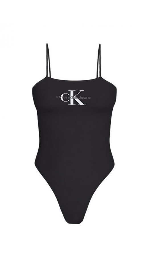 CALVIN KLEIN JEANS MONOLOGO STRAPPY BODY ΚΟΡΜΑΚΙ ΓΥΝΑΙΚΕΙΟ BLACK