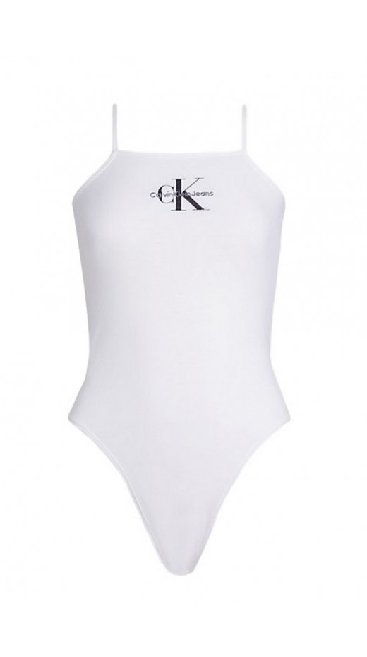 CALVIN KLEIN JEANS MONOLOGO STRAPPY BODY ΚΟΡΜΑΚΙ ΓΥΝΑΙΚΕΙΟ BRIGHT WHITE