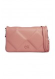 CALVIN KLEIN JEANS RE-LOCK QUILT SHOULDER BAG ΤΣΑΝΤΑ ΓΥΝΑΙΚΕΙΑ ROSE