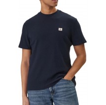 CALVIN KLEIN JEANS SS WAFFLE BADGE CREWNK T-SHIRT ΑΝΔΡΙΚΟ NAVY