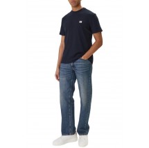 CALVIN KLEIN JEANS SS WAFFLE BADGE CREWNK T-SHIRT ΑΝΔΡΙΚΟ NAVY