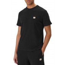 CALVIN KLEIN JEANS SS WAFFLE BADGE CREWNK T-SHIRT ΑΝΔΡΙΚΟ BLACK