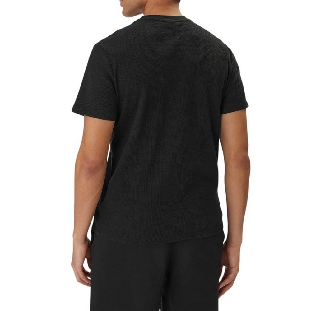 CALVIN KLEIN JEANS SS WAFFLE BADGE CREWNK T-SHIRT ΑΝΔΡΙΚΟ BLACK