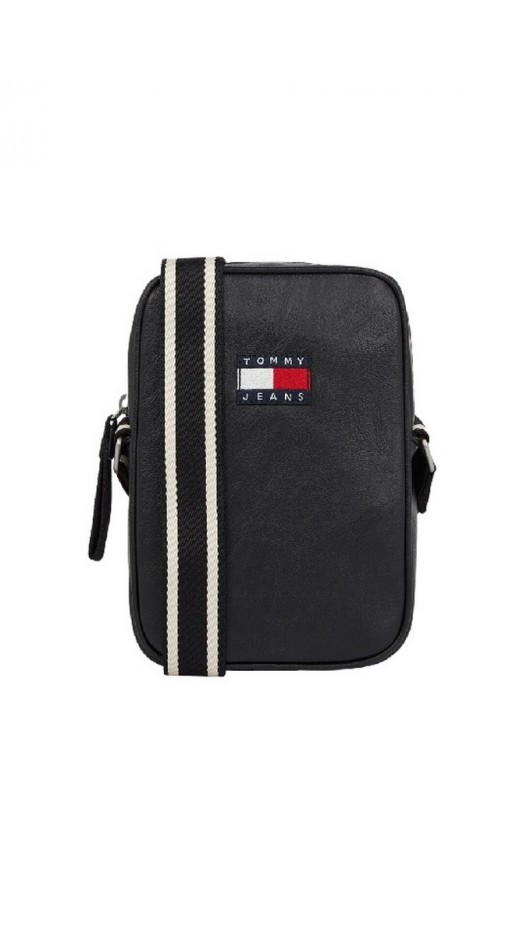 TOMMY JEANS CITY COLLEGE REPORTER ΤΣΑΝΤΑ ΑΝΔΡΙΚΗ BLACK