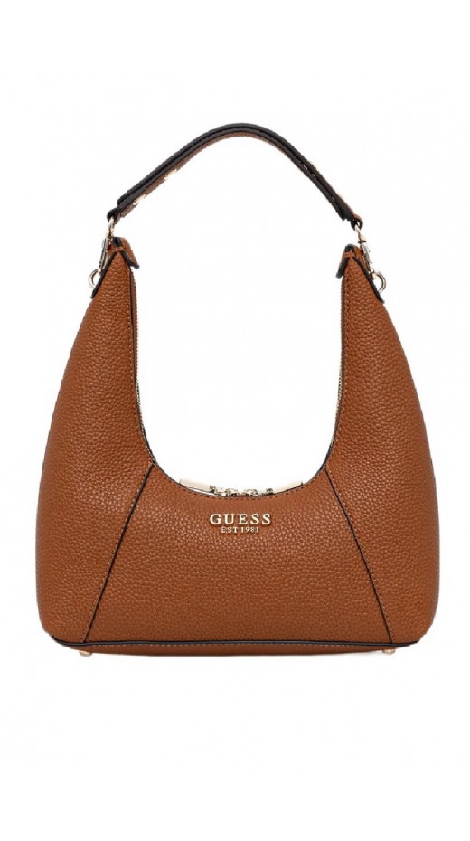 GUESS CALISTA TOP ZIP SHOULDER BAG ΤΣΑΝΤΑ ΓΥΝΑΙΚΕΙΑ CARAMEL