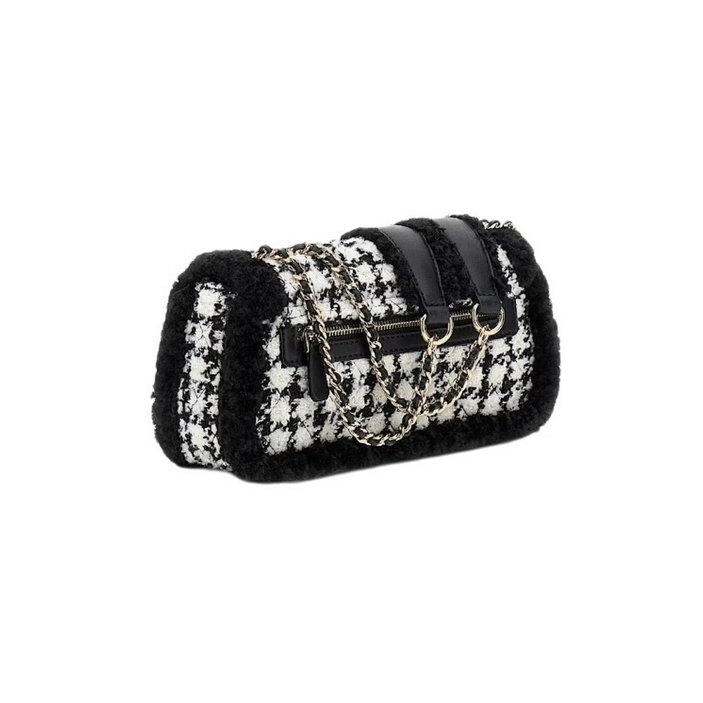 GUESS CRISTI CONVERTIBLE XBODY FLAP ΤΣΑΝΤΑ ΓΥΝΑΙΚΕΙΑ BLACK/WHITE