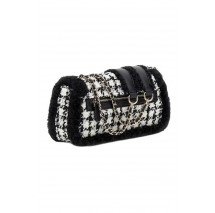 GUESS CRISTI CONVERTIBLE XBODY FLAP ΤΣΑΝΤΑ ΓΥΝΑΙΚΕΙΑ BLACK/WHITE