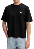 TOMMY JEANS 90S POP COL NW CLSC T EXT T-SHIRT ΜΠΛΟΥΖΑ ΑΝΔΡΙΚΗ BLACK